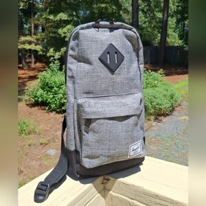 Herschel Supply Company Black & Gray Heritage Shoulder Sling Bag Backpack